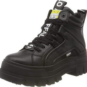 Buffalo Women's Aspha Nc Mid Sneaker, Black, 7